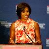 First Lady Michelle Obama
delivers remarks at the National Restaurant Association (NRA) fall board meeting, where she focused on comprehensive solutions to combat childhood obesity from restaurant leaders, held at Hyatt Regency
Washington DC, USA.