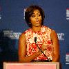 First Lady Michelle Obama
delivers remarks at the National Restaurant Association (NRA) fall board meeting, where she focused on comprehensive solutions to combat childhood obesity from restaurant leaders, held at Hyatt Regency
Washington DC, USA.