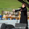 Susan Boyle 
performs at Bellahouston Park prior to the arrival of Pope Benedict XVI.
Glasgow, Scotland.