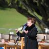 Susan Boyle 
performs at Bellahouston Park prior to the arrival of Pope Benedict XVI.
Glasgow, Scotland.