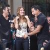 Audrina Patridge and Mario Lopez performing a dance routine at The Grove
Los Angeles, California.