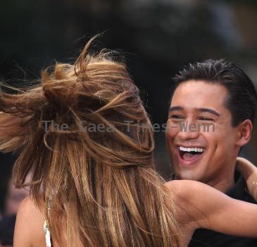 Audrina Patridge and Mario Lopez