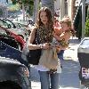 Jessica Alba was spotted shopping for children's clothes in Beverly Hills 
Los Angeles, USA.