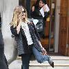 Fearne Cotton outside the BBC Radio One studios London.