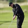 Hugh Grant 
Practise Round of the Alfred Dunhill Links Championship at The Old Course, St Andrews. 
Fife, Scotland.