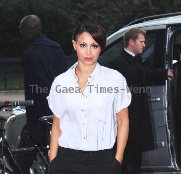 Amelle Berrabah of the Sugababes arrives at Highbury Magistrates Court charged with drink driving offences. London.