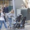 Sarah Jessica Parker takes her daughters Marion and Tabitha to a playground
New York City, USA.