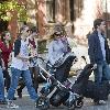 Sarah Jessica Parker takes her daughters Marion and Tabitha to a playground
New York City, USA.