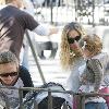 Sarah Jessica Parker takes her daughters Marion and Tabitha to a playground
New York City, USA.