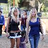 Shauna Sands 
visits Mr. Bones Pumpkin Patch in West Hollywood with her family and friends.
Los Angeles, California.