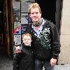 WWE Superstar Chris Jericho signs copies of his latest album �Chasing The Grail� with heavy metal band �Fozzy� at the Wrestlemania Store in St. Stephen�s Green Shopping Centre
Dublin, Ireland.