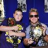 WWE Superstar Chris Jericho signs copies of his latest album �Chasing The Grail� with heavy metal band �Fozzy� at the Wrestlemania Store in St. Stephen�s Green Shopping Centre
Dublin, Ireland.