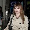 Christina Ricci at the stage door of the Cort Theatre after the Sunday matinee of �Time Stands Still �New York City.