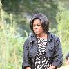 Michelle Obama 
5th graders from Bancroft Elementary take part in the White House Kitchen Garden Fall Harvest
Washington D.C, USA.