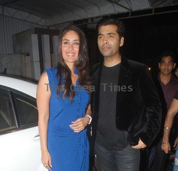 Kareena Kapoor And Karan Johar At Mr. Nari Hiras Bash