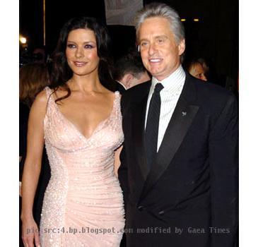 <b>Michael Douglas</b> and Cathrine Zeta Jones