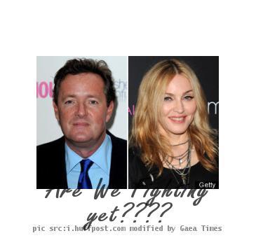 Piers Morgan and Madonna