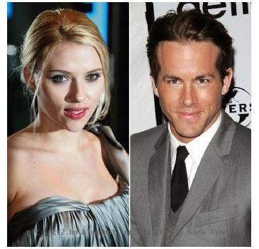 Scarlett Jhonsson and Ryan Reynolds