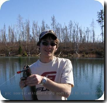 This is a picture of Nathan Woods from Chapleau Ontario taken while he has fishing with his dad Wesley Woods in 2007. At the time that the picture was taken he was 15.