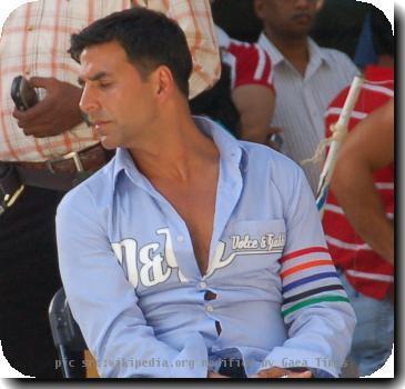 Akshay Kumar in Sydney for the shooting of Heyy Babyy in February 2007.