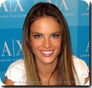 Brazilian fashion model Alessandra Ambrosio