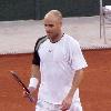 Andre Agassi at the US Mens Clay Court Championship.  Houston, Texas.