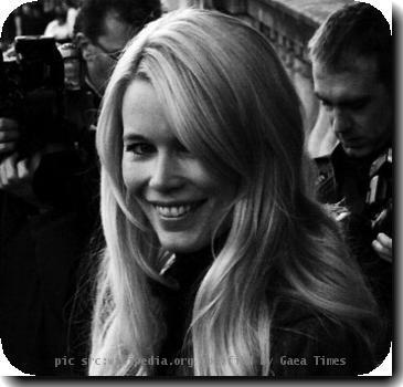 Claudia Schiffer in London, U.K.