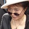 Yoko Ono in the opening day of her art exhibit in São Paulo, Brazil.