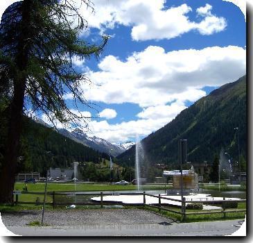 Park in Davos, Graubünden