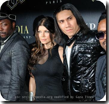 Les Black Eyed Peas en concert privé au VIP Room Paris. avec will.i.am, apl.de.ap, Taboo et Fergie