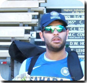 Yuvraj Singh at Adelaide Oval