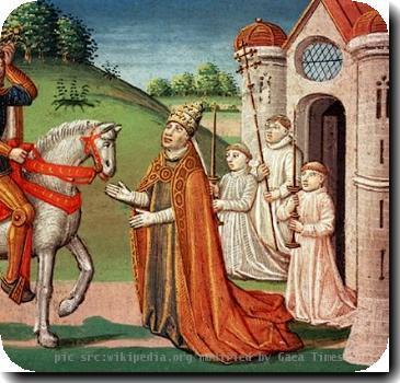 Charlemagne and Pope Adrian I