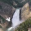 Lower Yellowstone Falls closeup.  Yellowstone National Park, Wyoming, USA.