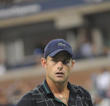 Andy Roddick on the opening day of the 2009 US Open