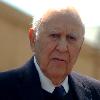 Carl Reiner speaking at a ceremony for Mel Brooks to receive a star on the Hollywood Walk of Fame.