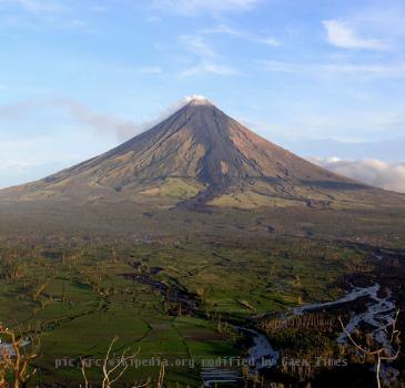 Mayon Volcano in Albay, Philippines