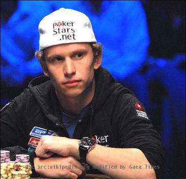 Peter Eastgate playing heads-up at the 2008 World Series of Poker Main Event