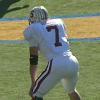 Stanford running back Toby Gerhart lined up in the backfield during the 2008 Big Game.  The Golden Bears won 37-16.