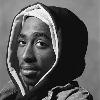 Promotional photograph of Tupac Shakur.