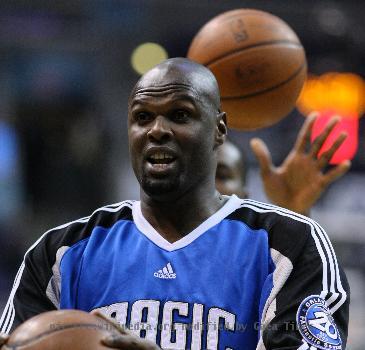 Adonal Foyle at the Washington Wizards v/s Orlando Magic game on 11/27/08