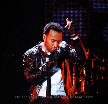 John Legend performing at the Tower Theater in Upper Darby, Pennsylvania on December 5, 2008.