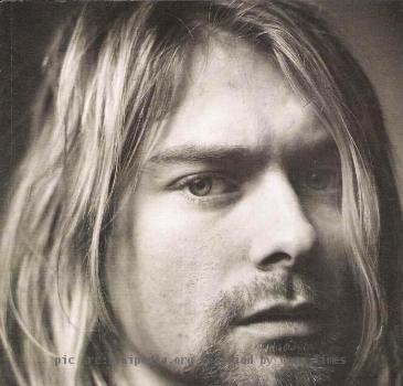 Photograph of Nirvana signer Kurt Cobain.