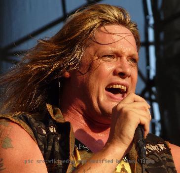 Sebastian Bach at the Moondance Jam on July 11, 2008 in Walker, Minnesota