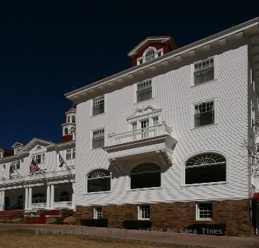 The main building of the Stanley Hotel in Estes Park, CO