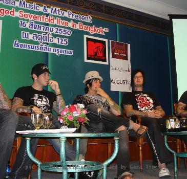 Avenged Sevenfold in Bangkok, Thailand