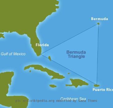 Map of the Bermuda Triangle