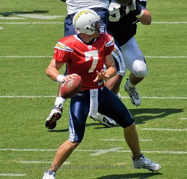 Billy Volek at a San Diego Chargers pre-season practice game 2008