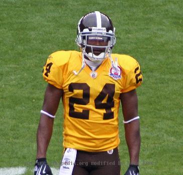 Champ Bailey, a player with the Denver Broncos American football team.