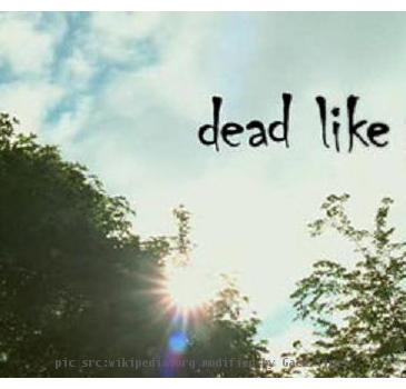 Screencap of the opening credits of Dead Like Me