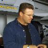 Former American football player Howie Long visiting the United States military ship, USS Harry S. Truman on December 14, 2000.